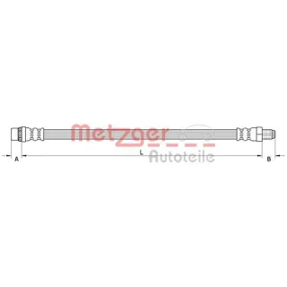 Metzger Bremsschlauch vorne Renault Megane 2 Scenic 2 4110991