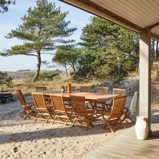 Rechteckiger Outdoor Tisch aus Akazienholz Capri 200