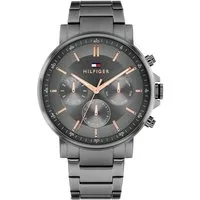 Tommy Hilfiger Multifunktionsuhr TYSON 1710711, Quarzuhr, Armbanduhr, Herrenuhr, Edelstahlarmband, analog, Tag