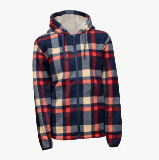 Hard Yakka CHECK ZOODIE Damen Sweatshirt Blau