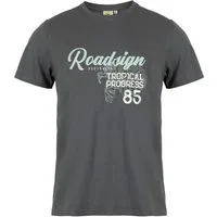 ROADSIGN australia T-Shirt Roadmark 85 (1, 1-tlg., 1) mit Retro-Schriftzug, weiche Baumwolle, für entspannte Outdoor Styles