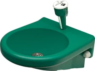 KWC Aquarotter Augendusche, Kst., mit Wasserauffang, grün, 2000101103 2000101103