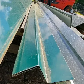 Z-Profil | Aluminium | 3,00 m Länge | Moosgrün ( RAL 6005 )