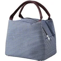Agger Kühltasche Faltbar mit Folienfutter, Lunchbox Tasche, Lunchtasche Isoliert, Tragbar Lunchbag für Arbeit, Camping oder Reise Mittagessen