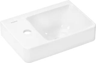 Hansgrohe Handwaschbecken Xelu Q 360x250 mm m.Ablage links,Hahnloch o.Überlauf weiß, 60315450 60315450