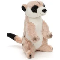 Uni-Toys Kuscheltier Erdmännchen, stehend - 14 cm (Höhe) - Plüsch, Plüschtier, zu 100 % recyceltes Füllmaterial