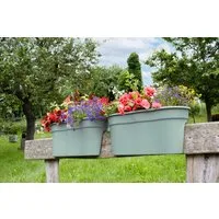 KHW Balkonkasten Flowerclip XXL (Set, 2 St), BxTxH: 57,5x27,7x27 cm