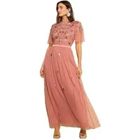Love & Roses Maxikleid Love & Roses Maxikleid für Brautjungfern, Regular (1-tlg)