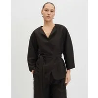 someday Jackenblazer Leinenblazer mit Gürtel Regular Fit Bindegürtel formt eine moderne Taille