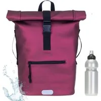 ELEPHANT Freizeitrucksack Time Bag aus Plane, Rucksack Laptoprucksack Daypack wasserabweisend + Trinkflasche
