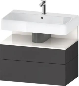 Duravit Qatego Waschtischunterbau wandhängend Graphit Matt 790x470x590 mm - QA4394022490000 QA4394022490000