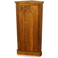 livasia Eckschrank Eckschrank mit 3 Fächern aus Java, Teakholz, 49x30x100cm