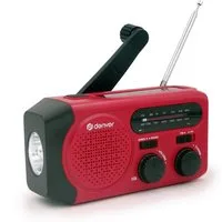 Denver SCR-2010 Radio (AM, FM, Handkurbel, Solar, SOS-Sirene, Taschenlampe, Batteriestandsanzeige, Solar + Handkurbel + Powerbank, SOS, LED-Taschenlampe)