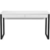 OTTO home Schreibtisch Moid, Computertisch im modernen Design, Breite 120/140/160 cm, mit Metallbeinen & Schublade