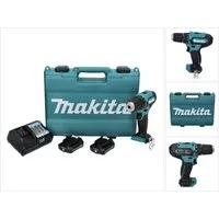 Makita Akku-Schrauber DF 333 DWAE Akku Bohrschrauber 12 V max. 30 Nm + 2x Akku 2,0 Ah