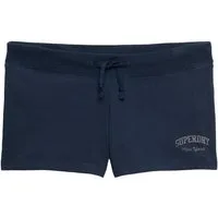 Superdry Shorts ATH ESS JERSEY SCRIPT SHORT mit Baumwolle und Jersey, Slim Fit, melierte Optik