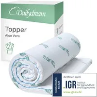 Dailydream, Topper Edition Aloe Vera, Memory Foam, H 1/2, Druckentlastend, (Pure Edition), wertet harte Matratzen auf und bietet einen erholsameren Schlaf