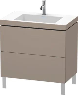 Duravit L-Cube c-bonded Set bodenstehend Basalt Matt 800x480x698 mm - LC6937O4343 LC6937O4343