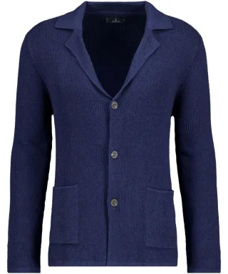 RAGMAN - Strickblazer marine - Gr. - XL