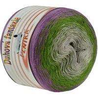VLNIKA 200g Bobbel Wolle Duhová fantazie Farbverlauf Stricken Häkeln Häkelwolle, 800 m (Einzelknäuel, 1-St), mountain meadow