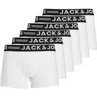 Jack & Jones Retro Boxer 6er Pack Sense (Spar-Set) Retro Short / Pant - Baumwolle - ohne Eingriff - Atmungsaktiv