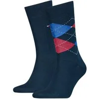 Tommy Hilfiger Socken TH MEN SOCK CHECK 2P (2-Paar, 2 Paar) mit klassischem Argyle-Design
