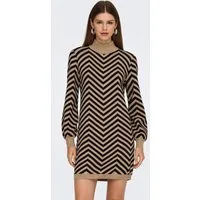 ONLY Strickkleid ONLJULIA LS HIGHNECK PATTERN DRESS KNT