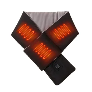 TENGOO Quick Heated Scarf for Women Men USB Charging Fleece-lined Down Cotton Electric Heating Scarf Warmer for Neck Wai