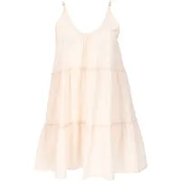 Guru-Shop Midikleid Boho Minikleid, natürliches Stufenkleid,.. alternative Bekleidung