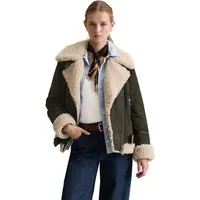 Marc O'Polo DENIM Lederjacke mit Teddyplüsch