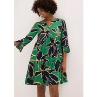bonprix Tunikakleid figurumspielende Passform, mit trendigem Muster, Sommerkleid