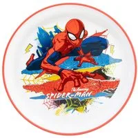 Spiderman Teller Kinder Teller mit Basis Premium Bicolor für Esstisch und Alltag