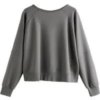 Next Sweater Premium-Sweatshirt mit offenem Rücken (1-tlg)
