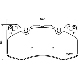 Hella Bremsbel?ge vorne Land Rover Defender Discovery Range 8DB355016-151