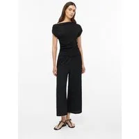 s.Oliver Culotte Hose Strukturierte Culotte mit Elastikbund