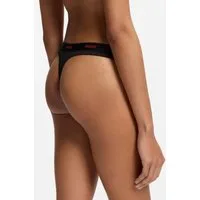 HUGO String ID aus Stretch-Baumwolle mit Logos am Bund