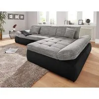 DOMO collection Ecksofa PB MORIC wahlweise mit Bettfunktion + Armteilverstellung, L-Form, im XXL-Format, B/T/H:300/172/80 cm, feine Steppung