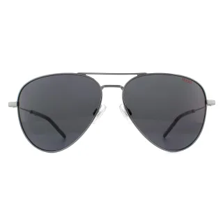 Hugo by Hugo Boss Aviator Mens Dark Ruthenium Grau Sonnenbrille