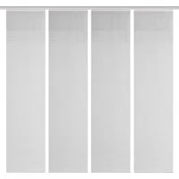 Vision S Schiebegardine 4ER SET ROM (4 St), Paneelwagen, halbtransparent, HxB: 260x60, Schiebevorhang 4er Set Uni
