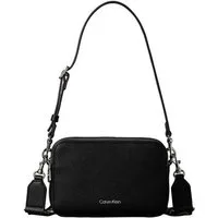 Calvin Klein Umhängetasche WEBBING 2X STRAP CAMERA BAG, Damen Schultertasche, Handtasche mit Logoschriftzügen
