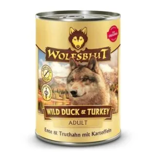 WOLFSBLUT Adult Wild Duck & Turkey 6x395 g