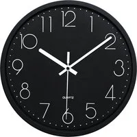 TUWENA Uhr 30cm Wanduhr Lautlos, 3D Ziffern Wanduhr, Modern Wand Uhr Analog (Leise Wall Clock Deko für Wohnzimmer Küche Büro Schule Kinderzimmer)