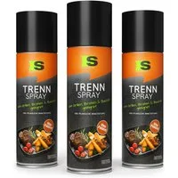 Spraytive Speiseöl 3x 400ml BBQ Trennspray - Antihaftspray zum Grillen, Braten & Backen, (Sparset, 3x 400ml), Made in Germany