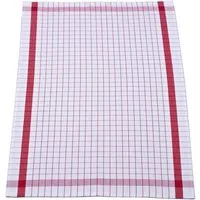 ROSS Geschirrtuch Exclusiv, (Set, 3-tlg), Karofond, 50% Baumwolle, 50% Leinen, 50x70 cm