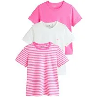 Next T-Shirt Essential Kurzarm-T-Shirt, 3er-Pack (3-tlg)