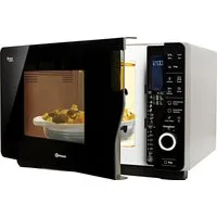 BAUKNECHT Mikrowelle MW 427 SL, Grill, 25 l, Extra viel Platz, Dampfgaren, Heißluft und Crisp für knusprige Pizza