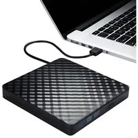 ibettertec CD-Laufwerk, USB 3.0 Slim Externes CD-DVD-ROM-Laufwerk Writer DVD-Brenner (DVD 8x/CD 24x, Externes DVD-Laufwerk,Kompatibel mit Windows)