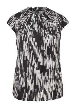 comma - Bluse schwarz - Gr. - 34