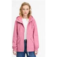 Ragwear Outdoorjacke DOWEY po-bedeckende Länge, mit Reißverschluss, unifarbenes Webmaterial
