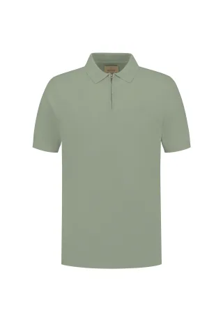 Dstrezzed - DS_Dorian Zip Polo green shadow - Gr. - XL